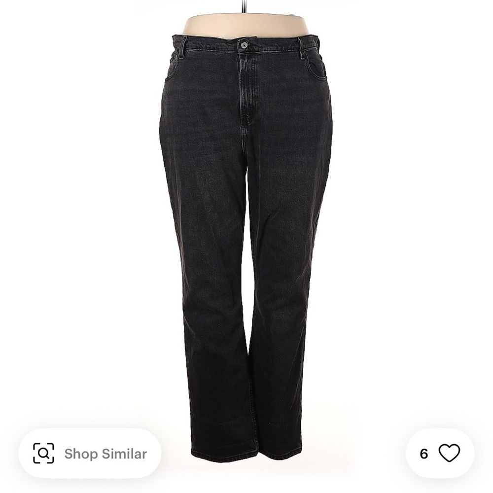 Abercrombie & Fitch Curve Love Black High Waist Jeans Size 20